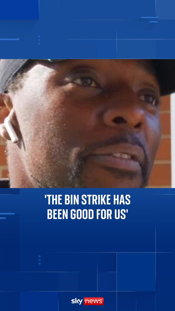 Removal worker tells Sky News his business has been profiting since the Birmingham bin strikes.