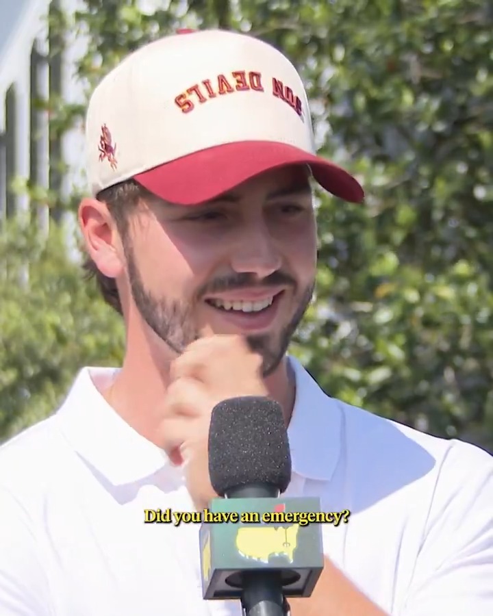 José Luis Ballester explained why he urinated in Rae's Creek during today's opening round of the Masters.