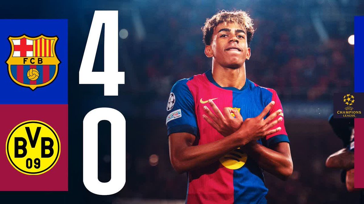 🎥 𝗛𝗜𝗚𝗛𝗟𝗜𝗚𝗛𝗧𝗦 🎥 4️⃣ FC Barcelona 0️⃣ Borussia Dortmund