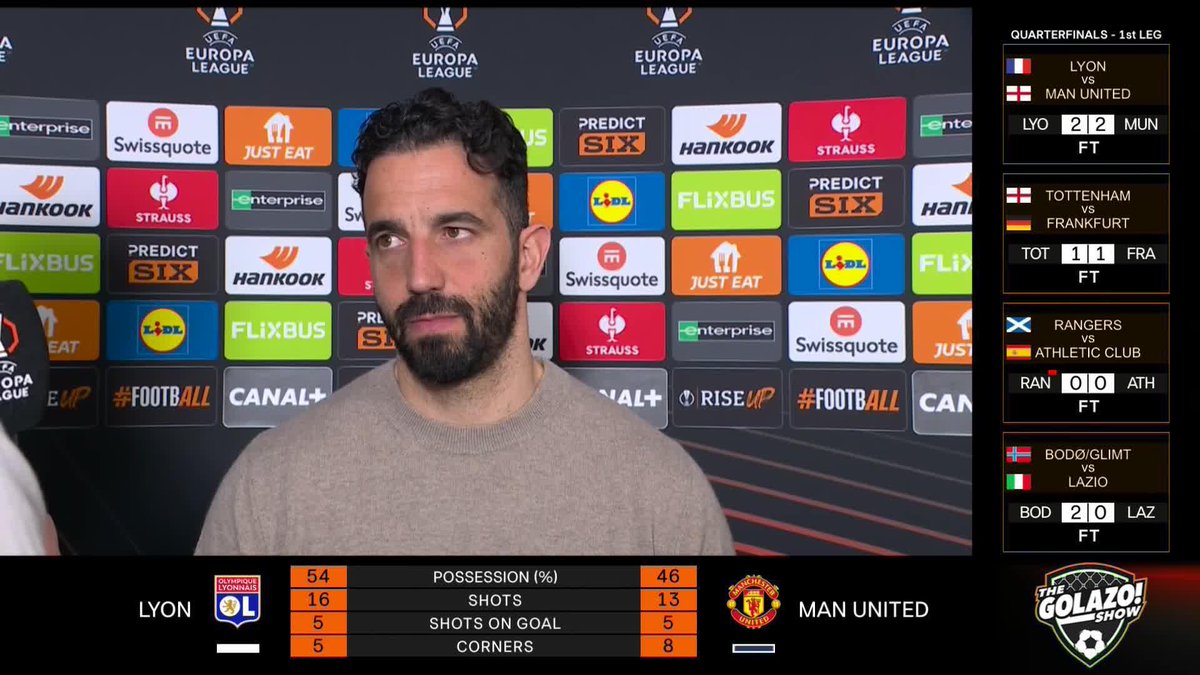 “No, we will continue to do the same thing.” 🔒 Ruben Amorim reassures that André Onana will remain Manchester United’s goalkeeper for the second leg of the #UEL 🗣️