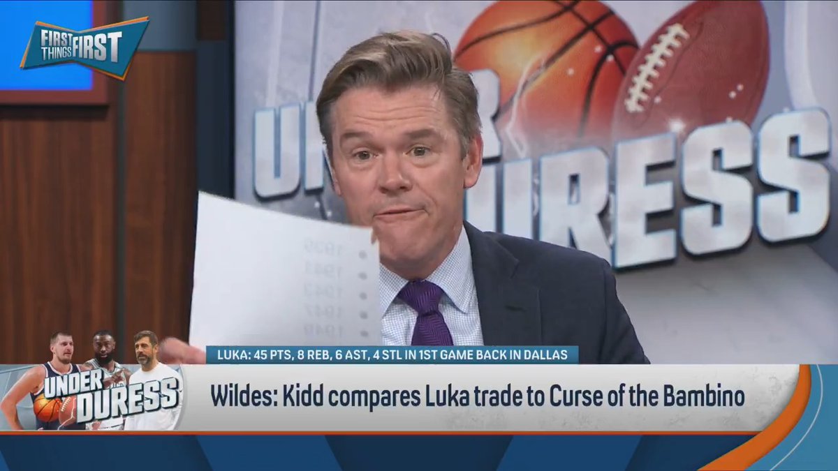 It’s not cool for the Luka trade to be compared to Babe Ruth's. Just listen to Wildes 🤣😭
