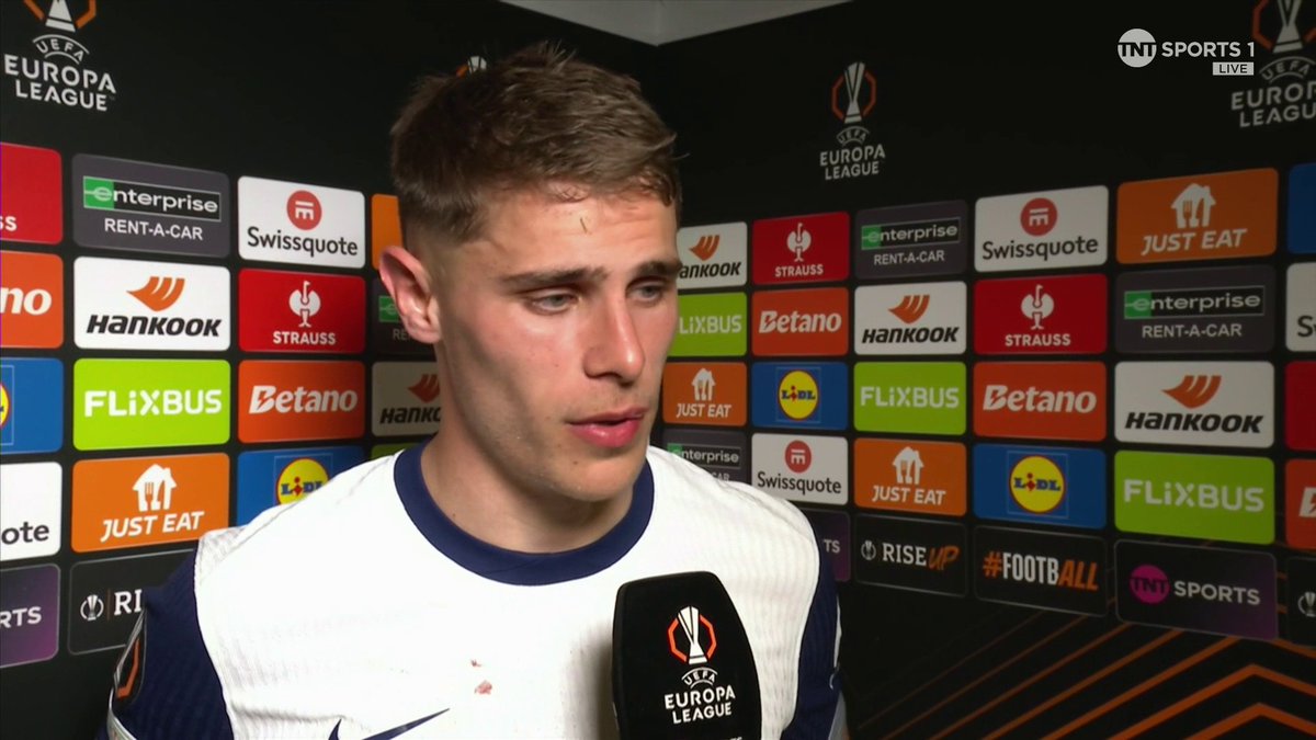 "If you see what we showed today and how we dominated, yeah we have the confidence to go there and win there." Micky van de Ven is confident that Spurs will be progressing to the Europa League semi-finals next week 🙌 🎙 Becky Ives | 📺 TNT Sports & discovery+ UK