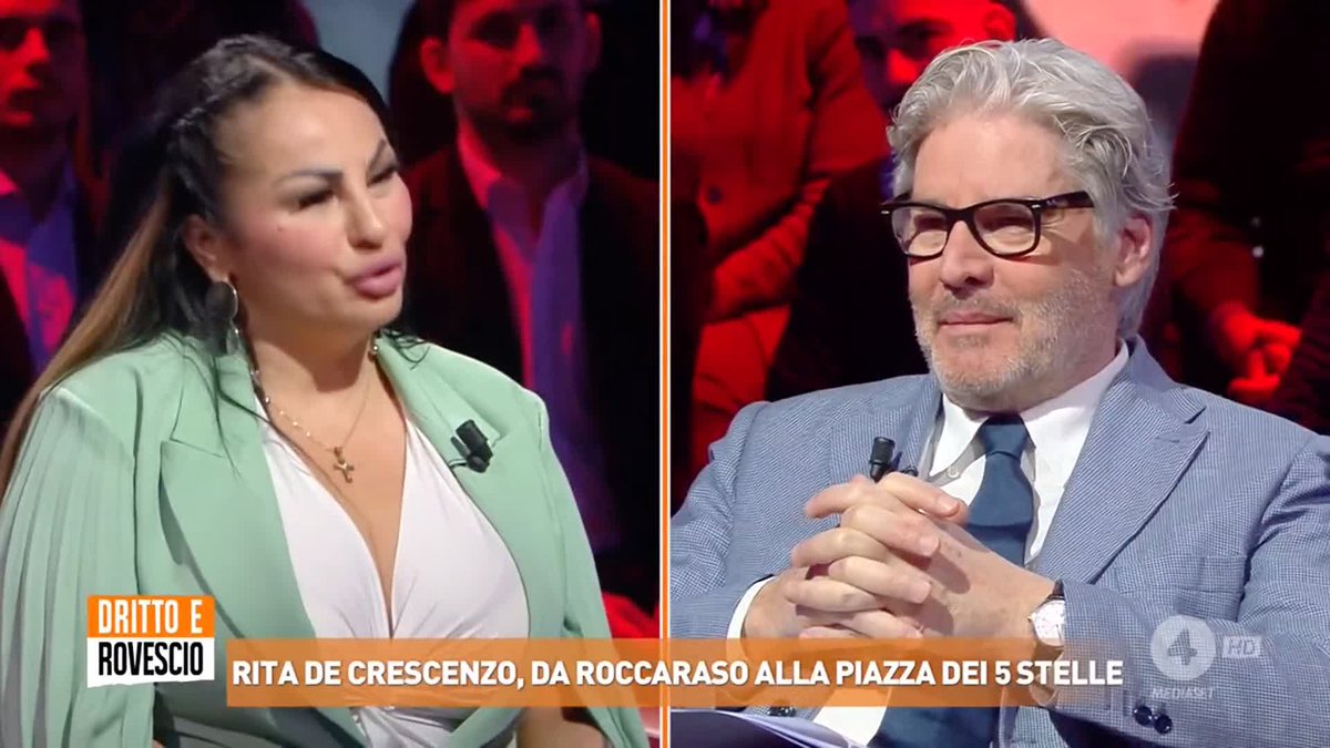 Rita De Crescenzo: "Sono scesa in Piazza con il Movimento 5 Stelle come mamma e come donna, per dire stop alle armi" Ora a #DrittoeRovescio in diretta su #Rete4 e in streaming su Mediaset Infinity