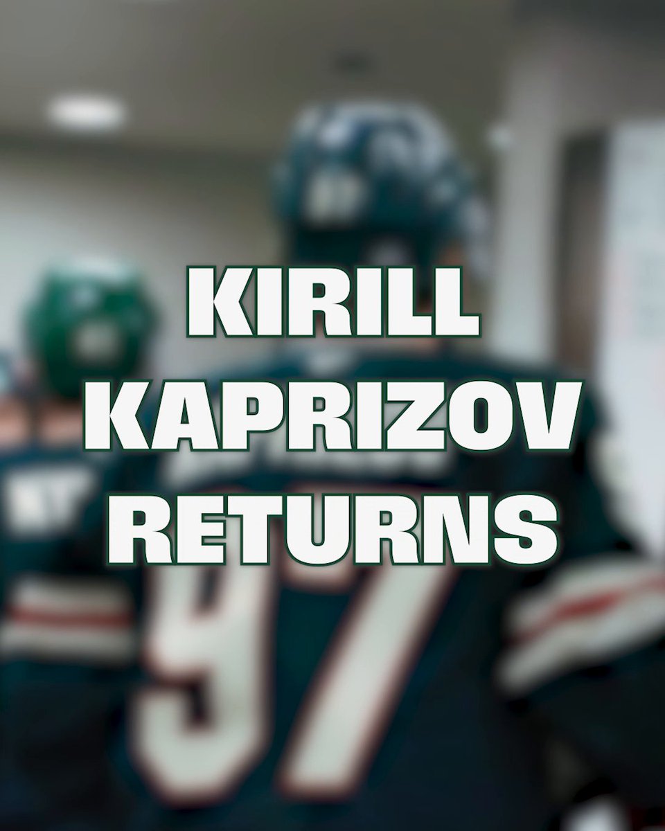 Kirill is SO back 🔥 Just in time for the Minnesota Wild's push for the #StanleyCup Playoffs too!