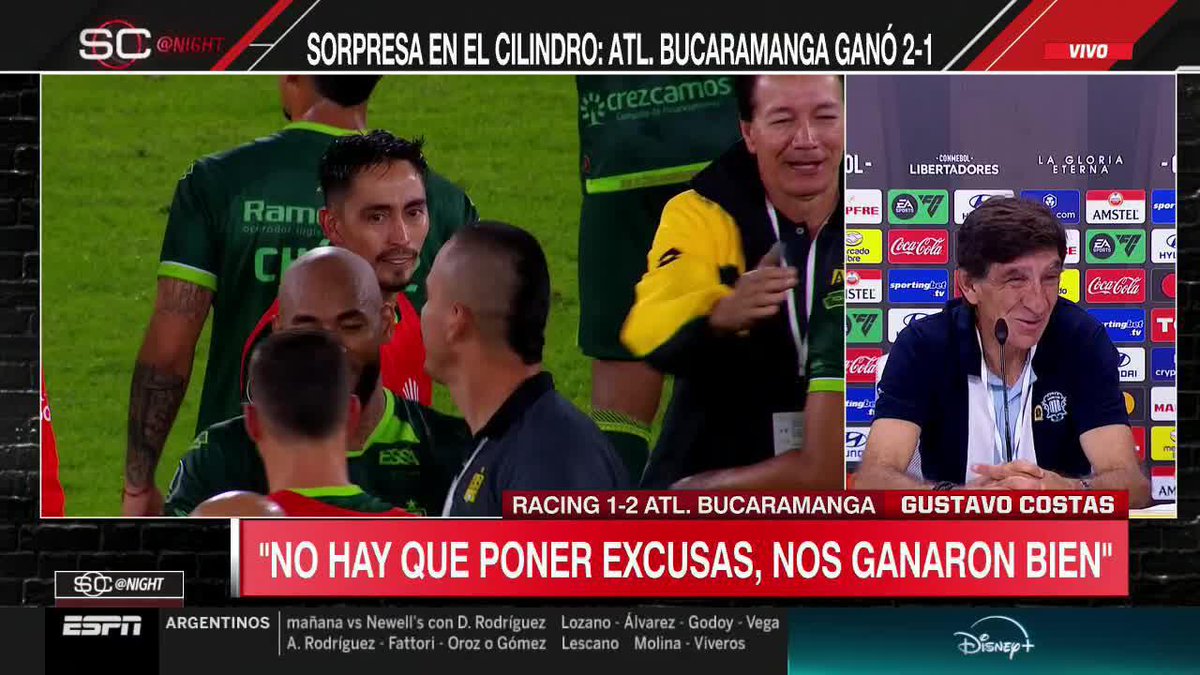 Gaby Arias declaró post partido que "no es todo malo, son golpes que a veces sirven temprano"... ¡¡A COSTAS NO LE GUSTA ESO!! 📺 Mirá TODA la CONMEBOL #Libertadores por #DisneyPlus Premium