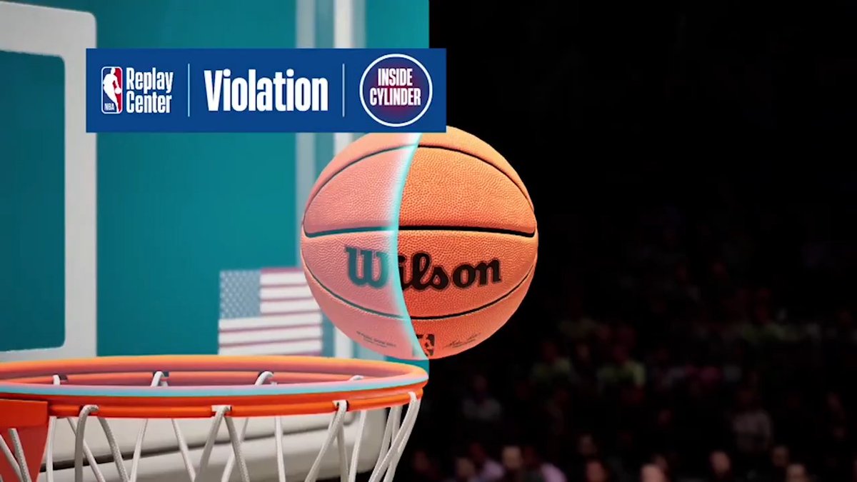 During Q4 of tonight’s #CLEatIND game, Replay Center officials utilized Hawk-Eye Innovations technology to confirm the ruling of offensive basket interference committed by the Pacers' Myles Turner: