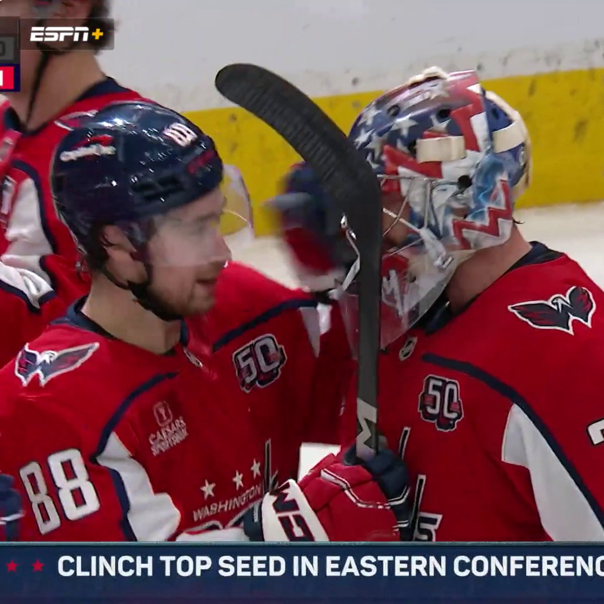With the shootout win, the Caps clinch the top seed in the Eastern Conference 💪