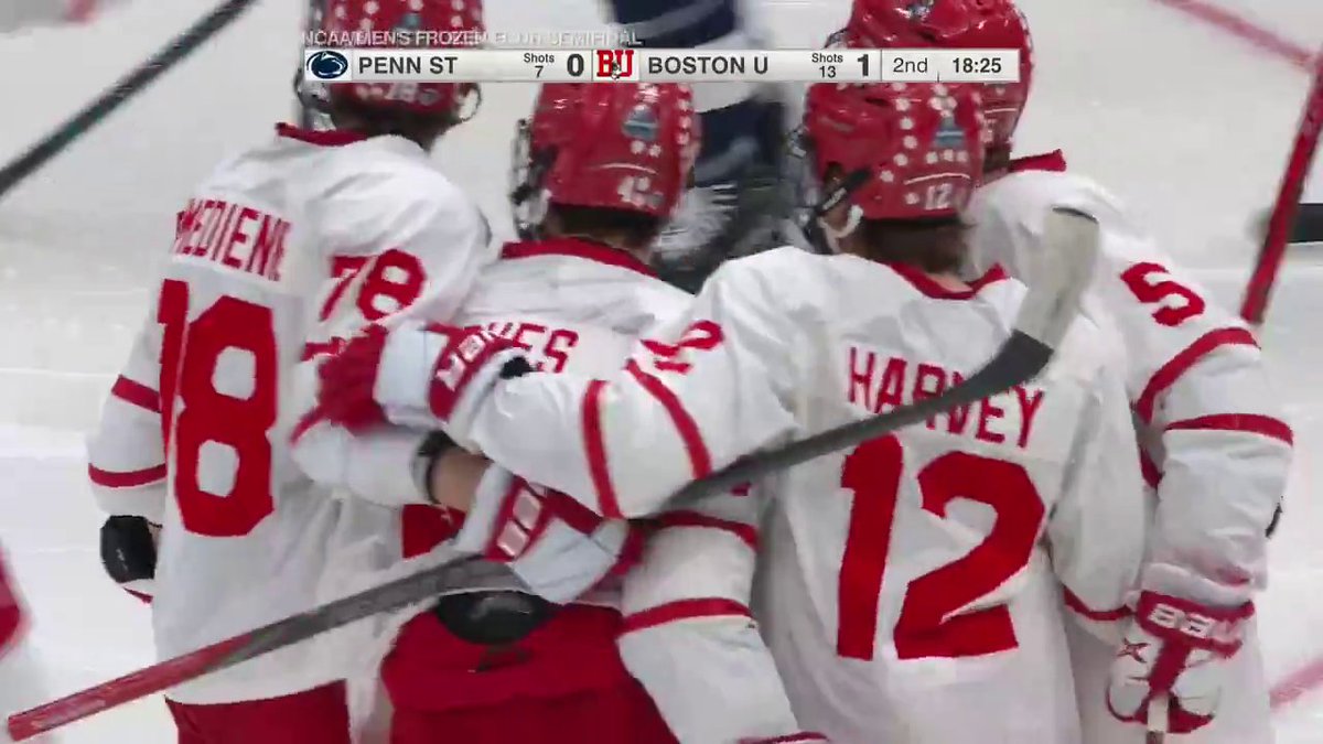 JACK HUGHES OPENS UP THE SCORING FOR BOSTON UNIVERSITY 🚨 📺 ESPN2/ESPN+