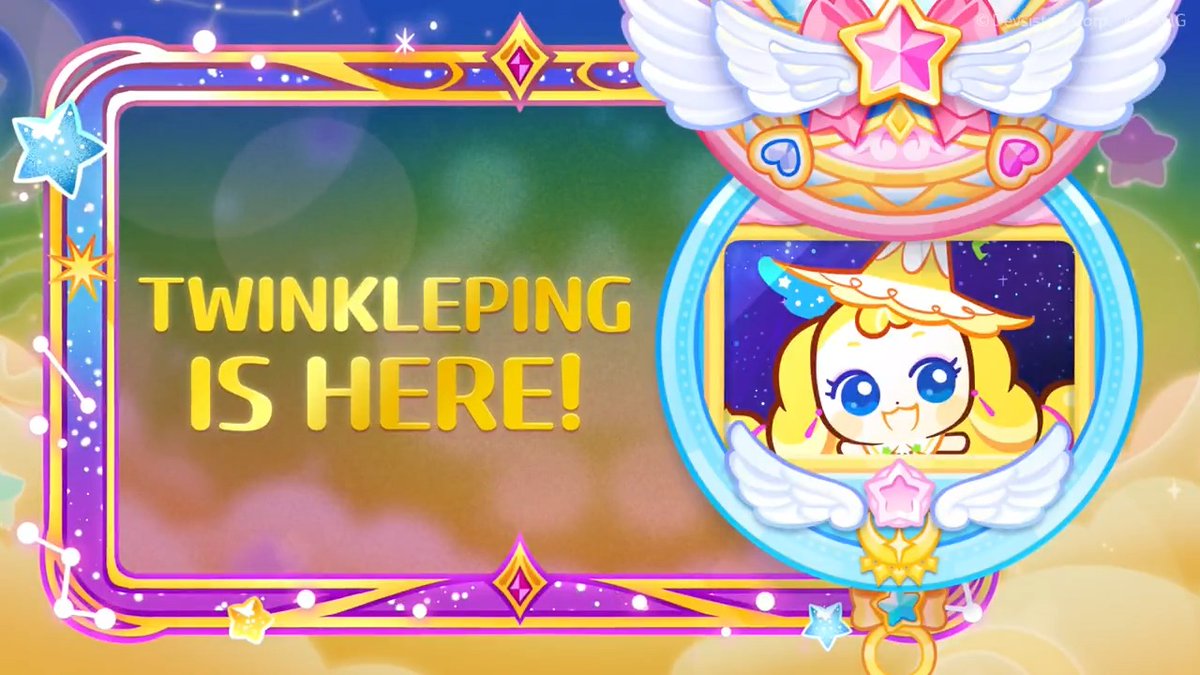 🍭 I'm ready to play with the Cookies, twinkle! ✨ A new bright, eccentric Teenieping is here 💛 Get ready to meet Twinkleping! 📅 Promise to meet me on April 14, twinkle! 🌟 #Teenieping_inCookieRun #CatchTeenieping #CookieRun