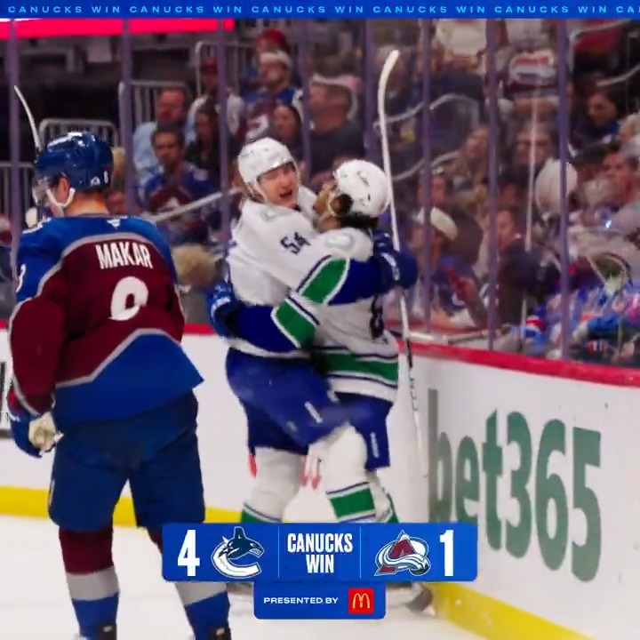 DEFEATED DENVER❗️ #Canucks | McDonald's 🇨🇦