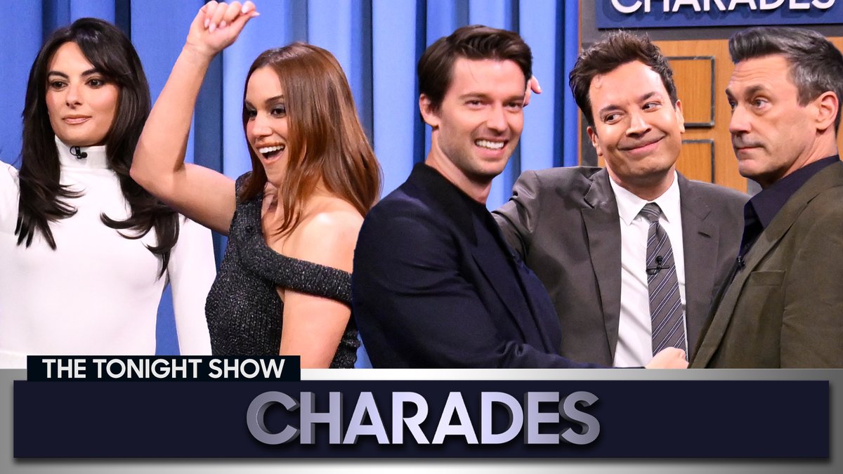 Jon Hamm &amp; Jimmy face off against Patrick Schwarzenegger, Hannah Berner (@beingbernz_) &amp; Paige DeSorbo in Charades! #FallonTonight