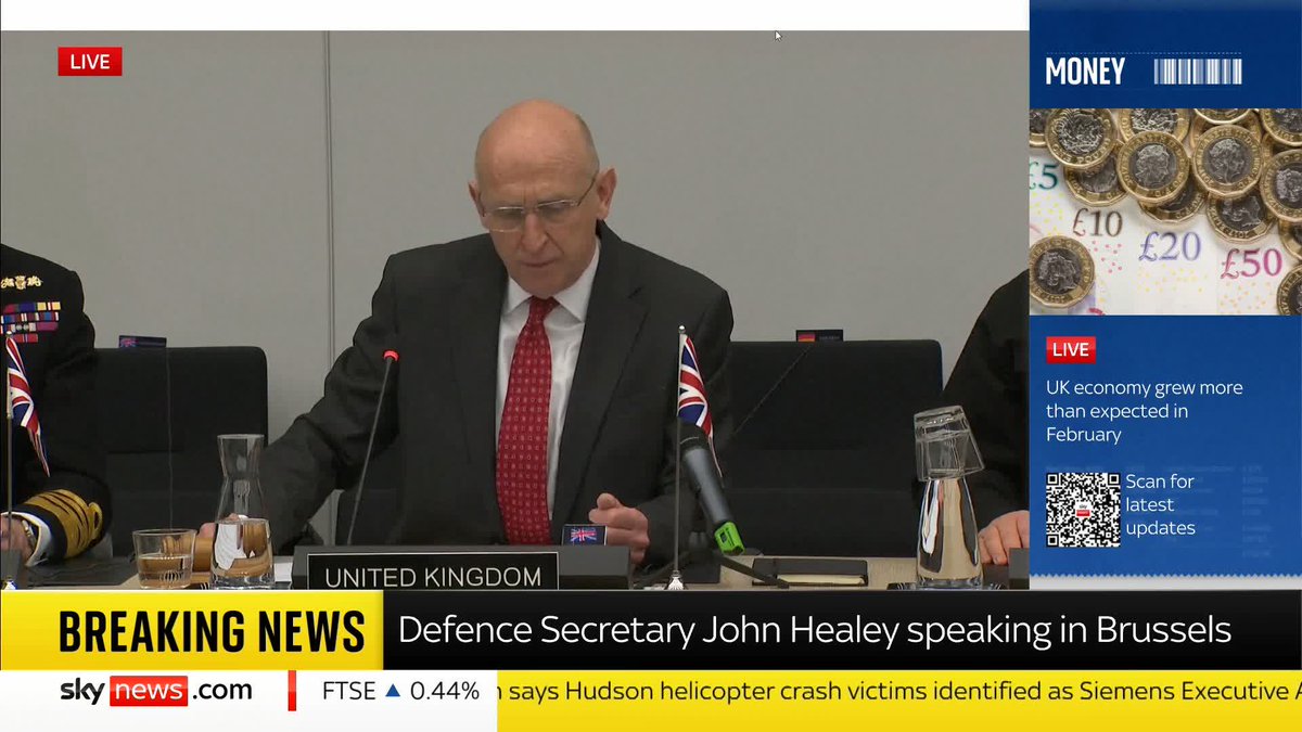 "Today we will pledge billions more." Defence Secretary John Healey announces a £350m package to "surge support for Ukraine's fighters on the frontline". 📺 Sky 501, Virgin 602, Freeview 233 and YouTube