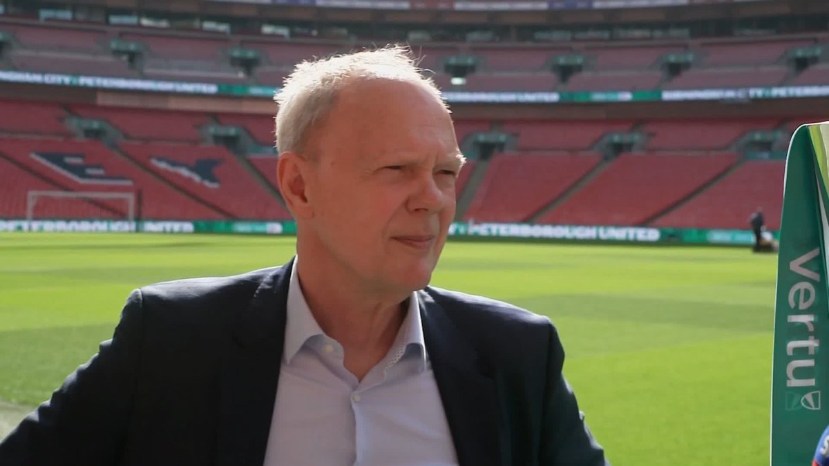 "It will be electric" ⚡ EFL CEO Trevor Birch talks the EFL trophy final as Wembley stadium prepares to host the clash between Birmingham City and Peterborough 🎙️