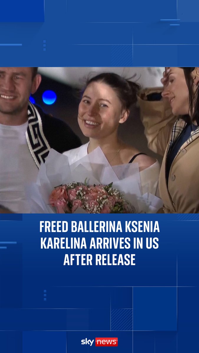 Russian-American citizen and ballerina Ksenia Karelina arrived back in the US after being released from a Russian prison. She was found guilty of treason for donating money to a US-based charity providing support to Ukraine.