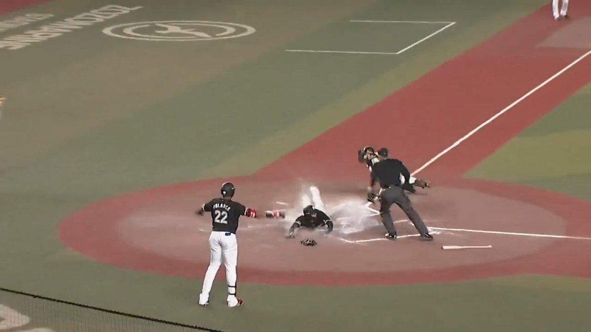 追いついた‼️ 千葉ロッテ #髙部瑛斗 選手の同点タイムリーヒット👏 ※リクエスト覆らず #chibalotte 👇ライブ配信はこちら