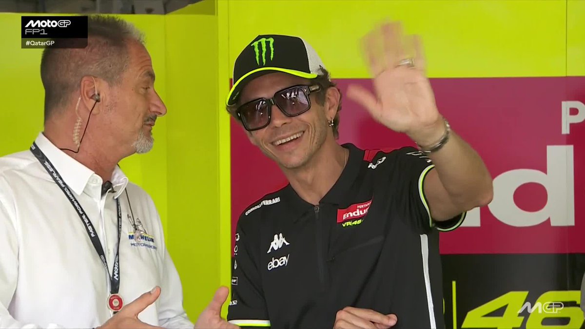 Look who's in the house! Valentino Rossi will be keeping a close eye on the action 🤩 #QatarGP 🇶🇦