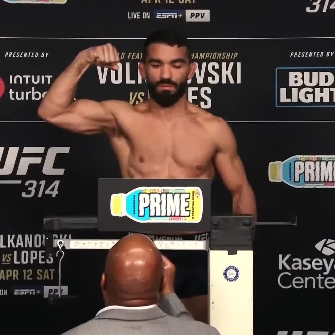 UFC計量結果📝 パトリシオ クリア! #UFC314