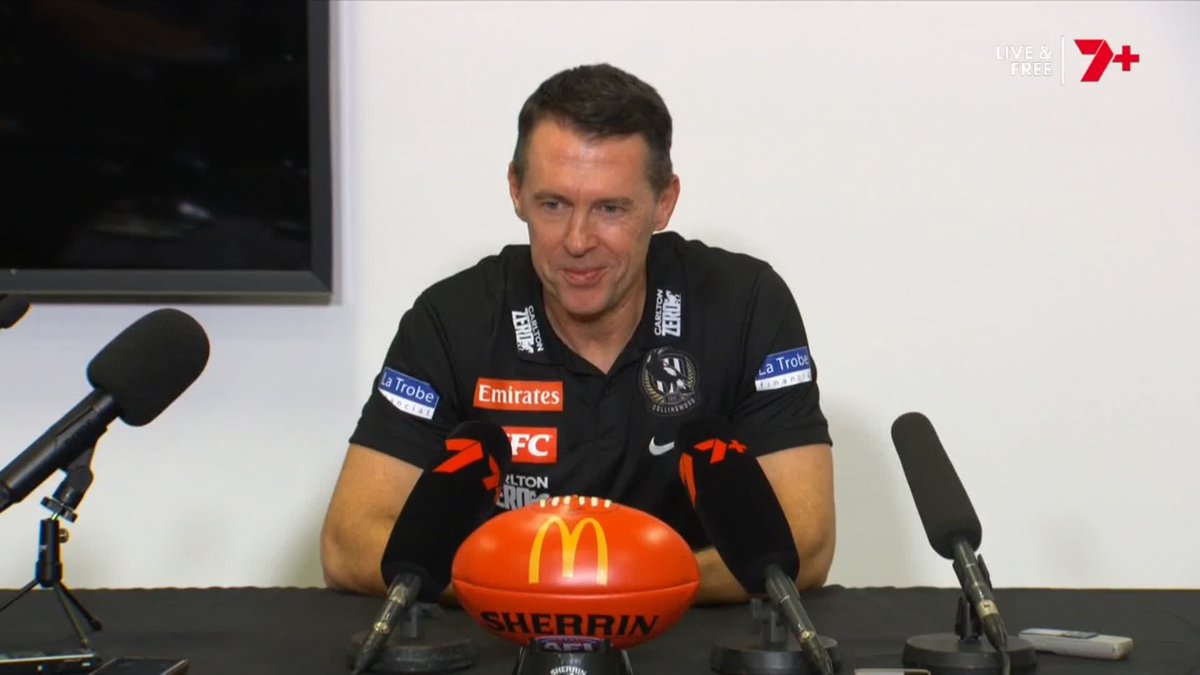 "I don't think he'll be sub for a while." 🗣️ Craig McRae on Ned Long | #AFLPiesSwans