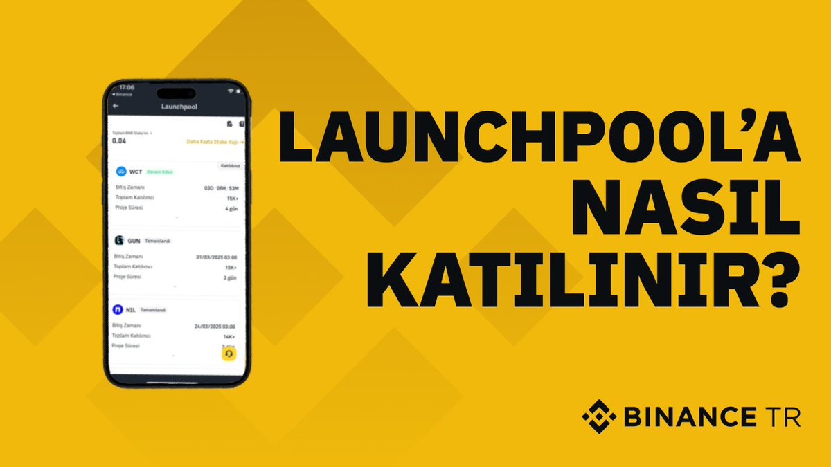Launchpool’a nasıl katılırım diyorsanız, bu video tam size göre! 📺 #Binance TR Angel @YaserBinance, $BNB stake ederek nasıl $WCT biriktirebileceğinizi adım adım anlatıyor. Sınırlı sürede gerçekleşen Launchpool fırsatını değerlendirmek için tıklayın:👇