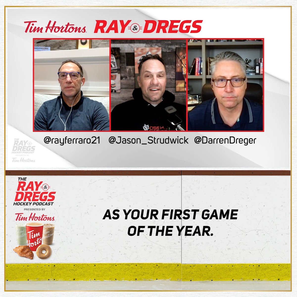 🚨When Game 83 is Game 1🚨 Jason Strudwick joins to chat about Evander Kane and Gabe Landeskog, plus the (probable) round 4 between #LetsGoOilers and #GoKingsGo Ray Ferraro Darren Dreger Full pod courtesy Tim Hortons On all platforms here: