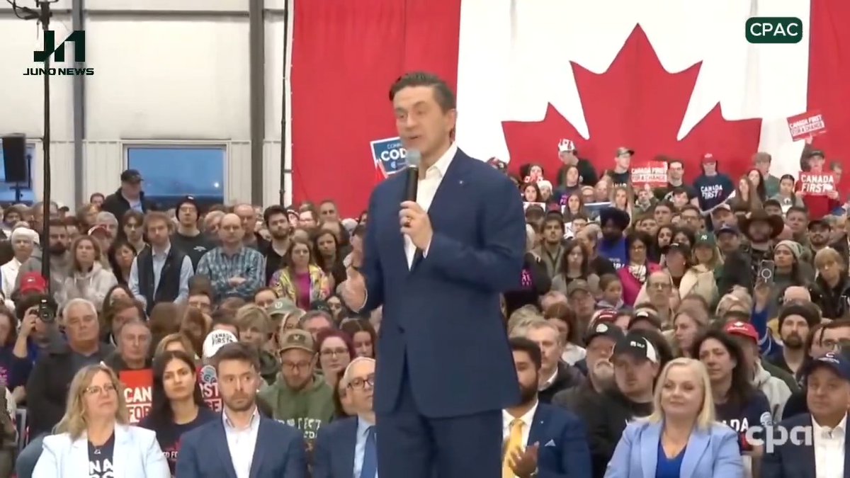 Poilievre just made it official — he plans to slam the brakes on immigration. The message was clear: 🇨🇦 doors won’t stay wide open under his watch.