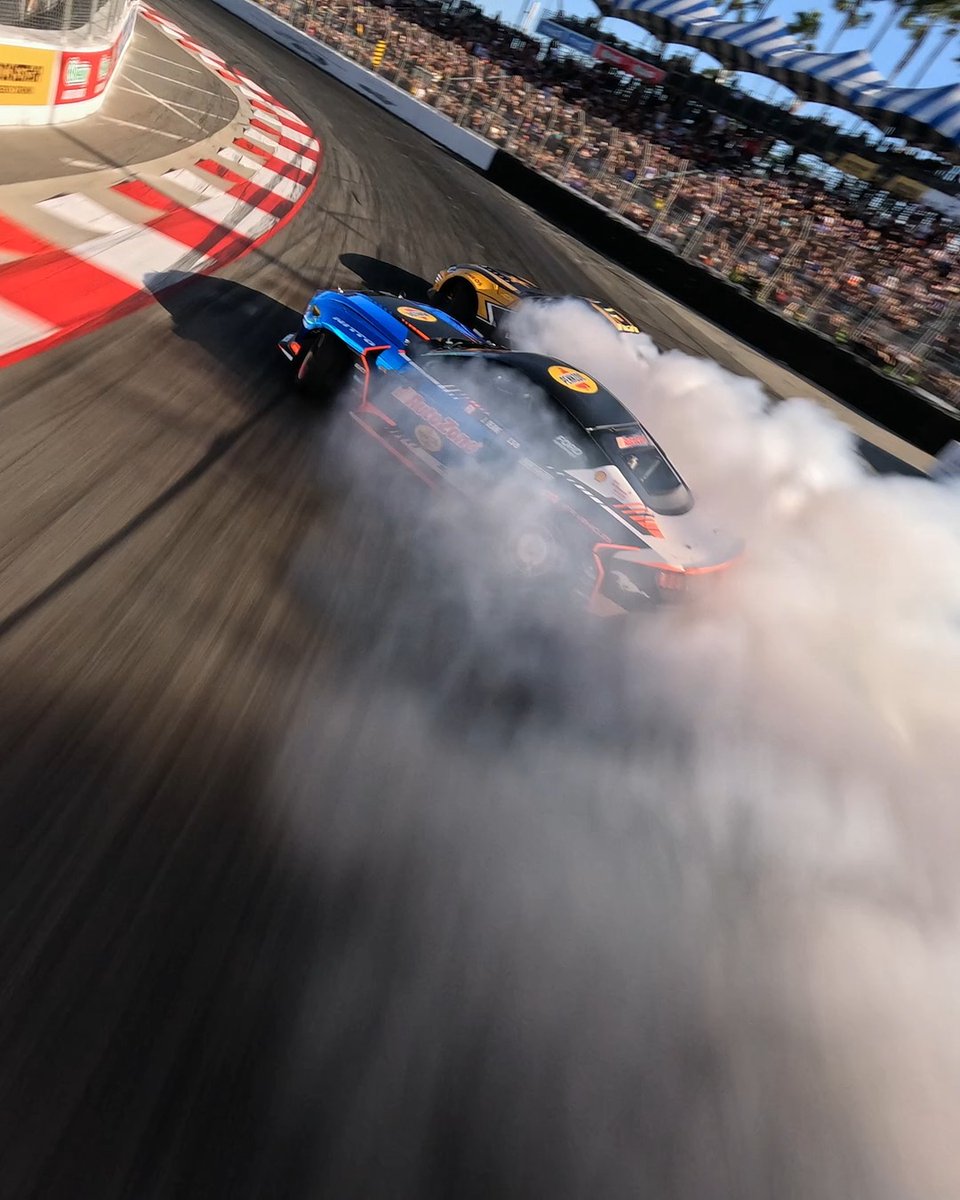 Long Beach Formula DRIFT like you’ve never seen before 👀 Captured on #GoProHERO13 Black by #GoProFPV pilot Justin Skinner. #GoPro #GoProAwards #GoProMoto #FormulaD #FormulaDRIFT #LongBeach #Drifting #Drift