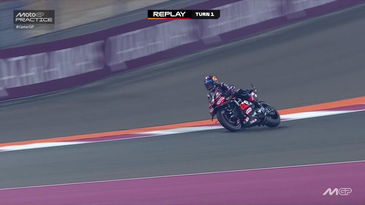 Hard-braking struggles for Jorge Martín Almoguera at T1 👀 #QatarGP 🇶🇦