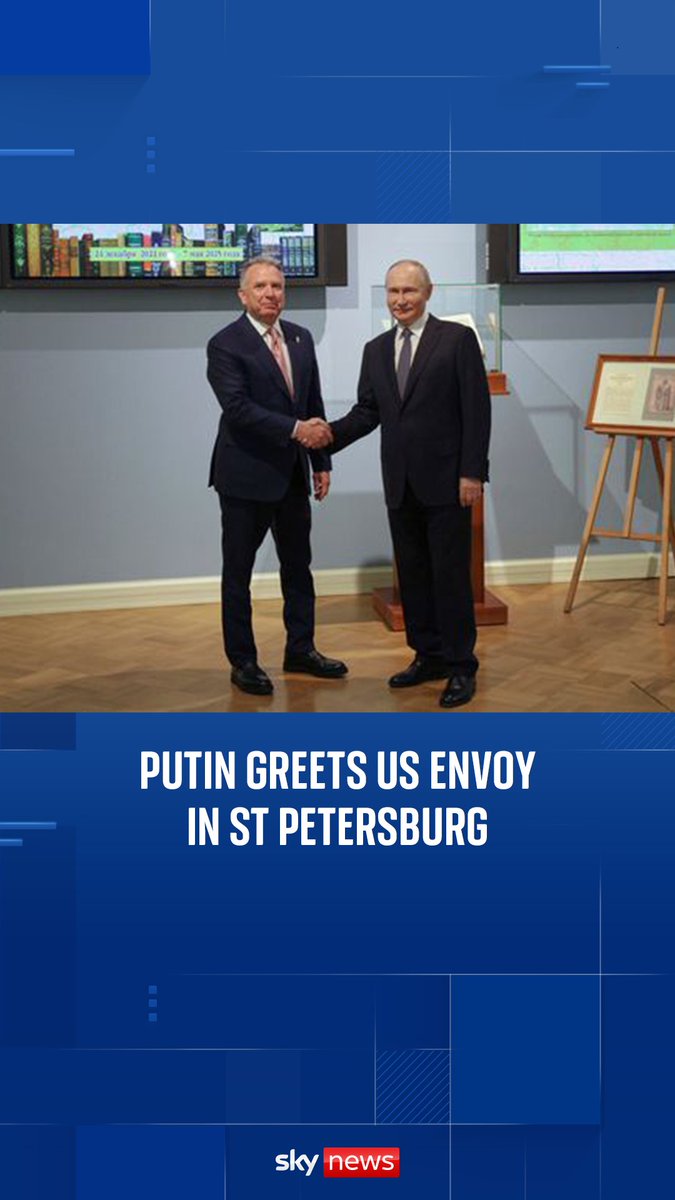 President Trump's special envoy, Steve Witkoff, has met Russian President Vladimir Putin, as the Trump administration continue to pursue its peace plan for the war in Ukraine.