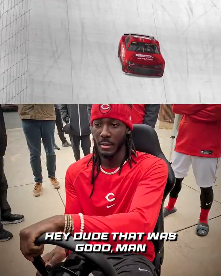 Elly De La Cruz is fast. REALLY fast But even he had trouble racing on a NASCAR simulator 😭