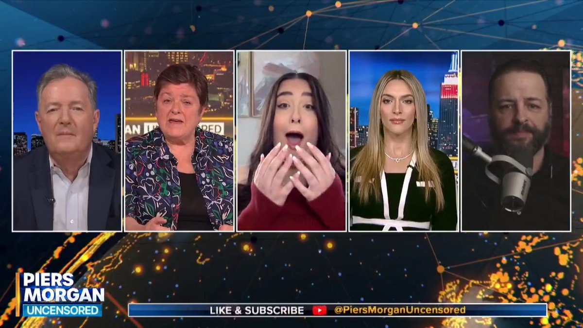 "Can you put the Dunkin' down for a second and give me an argument?" The gloves are off in today's Uncensored debate on covert feminism - live now 👇 📺 Piers Morgan | Andrew Wilson | Julie Bindel |