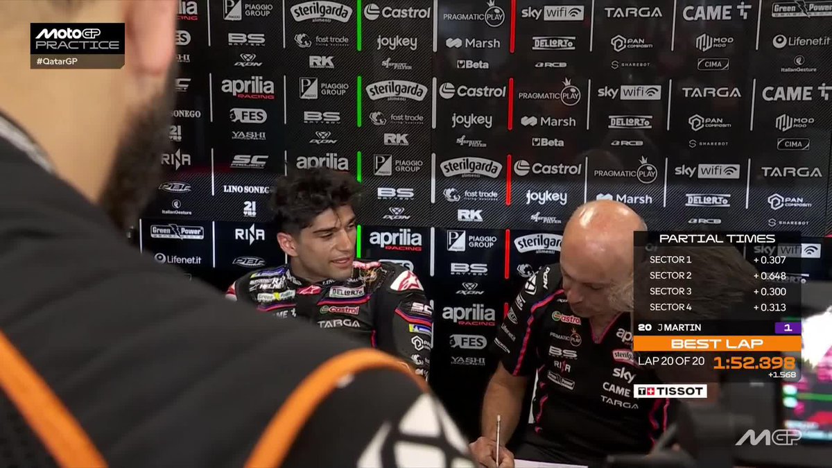 P20 for Jorge Martín Almoguera on a first tough day of his 2025 campaign #QatarGP 🇶🇦