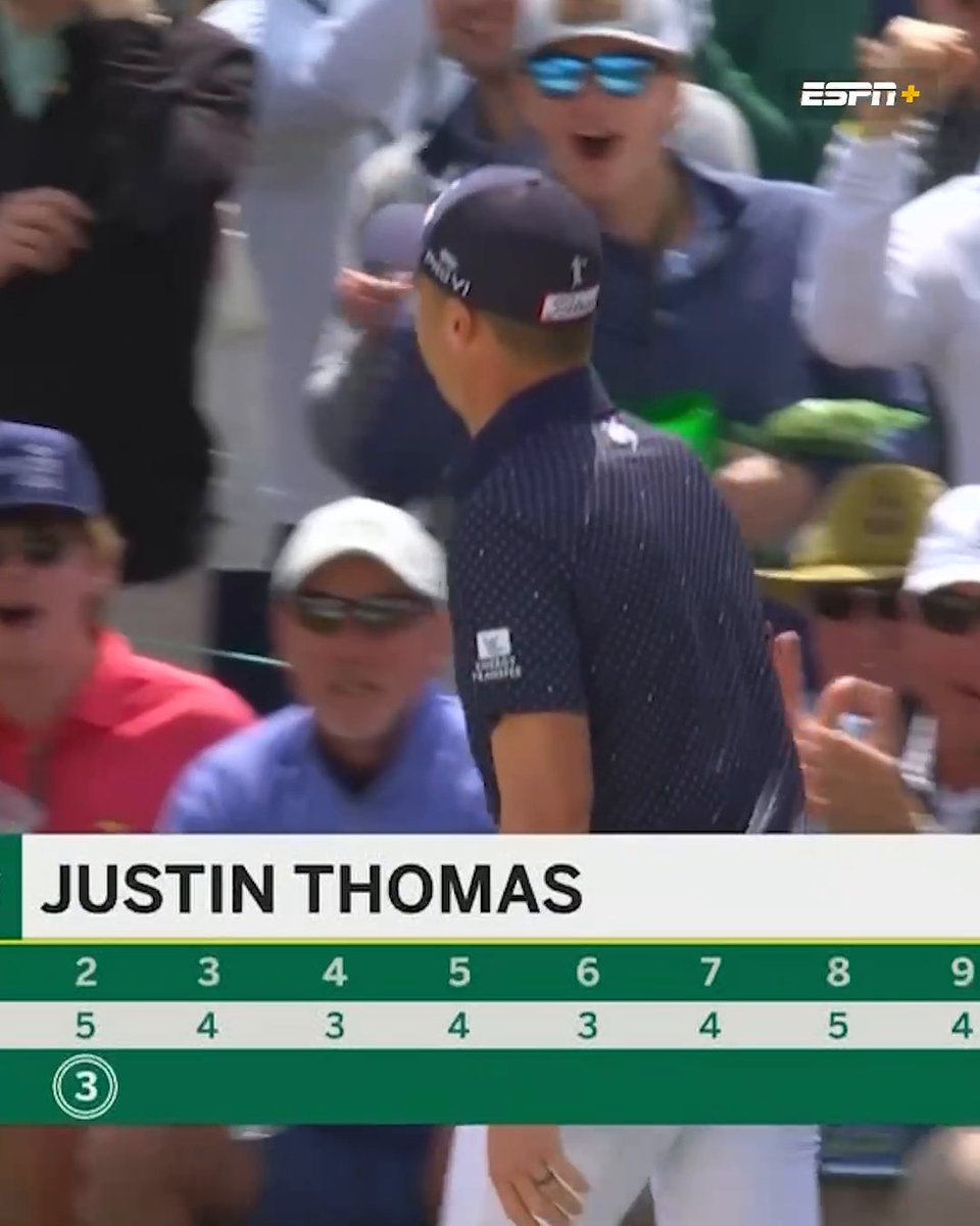 An eagle on 2 for Justin Thomas! 🦅 #themasters