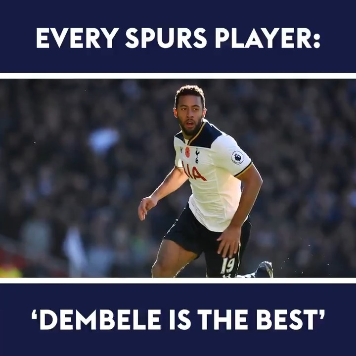 “A freak of nature” “Beast” “Makes it look so easy” Mousa Dembélé was known as the very best among his Spurs team mates