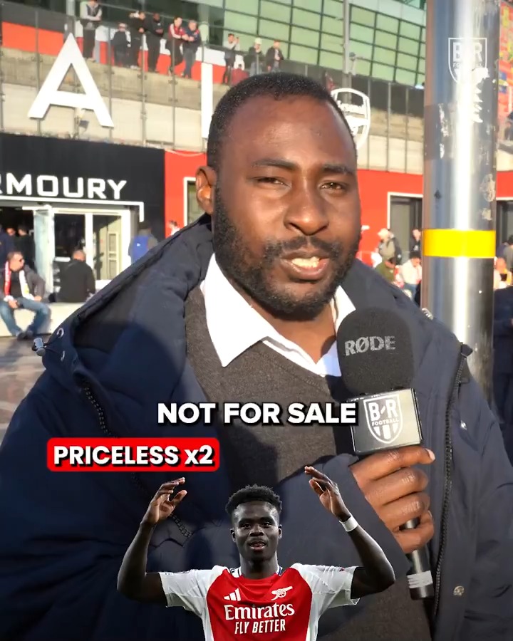 How much would it take for Arsenal fans to sell Bukayo Saka? 🥺 (w/ Miles 🫰🏾🇬🇭)