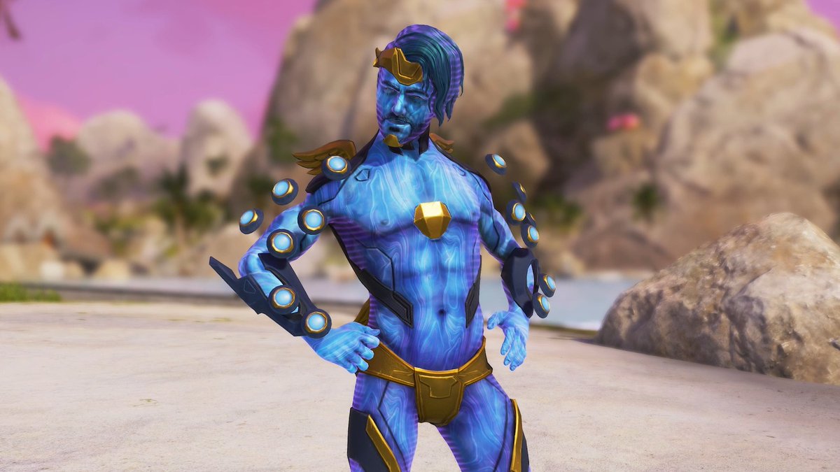 Mirage is back and better than ever. Show off his best assets with the Apex Adonis skin. Coming with the Fight Force Event on April 15 💙