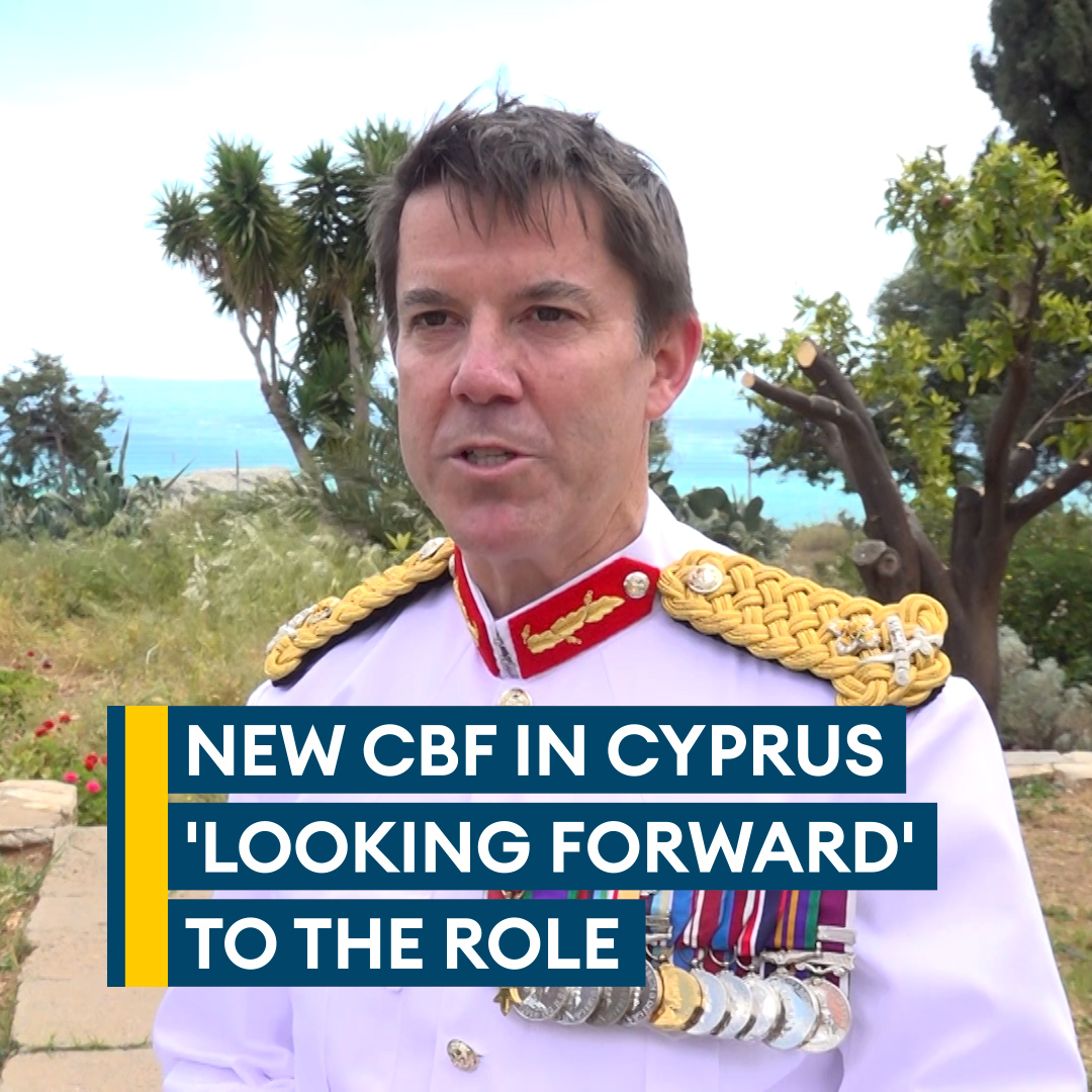"It's a critical part of the world"🌎 A new chapter begins for British Forces Cyprus as Major General Tom Bewick of the British Army formally takes over command from Air Vice Marshal Peter Squires of the Royal Air Force. Read more🔗