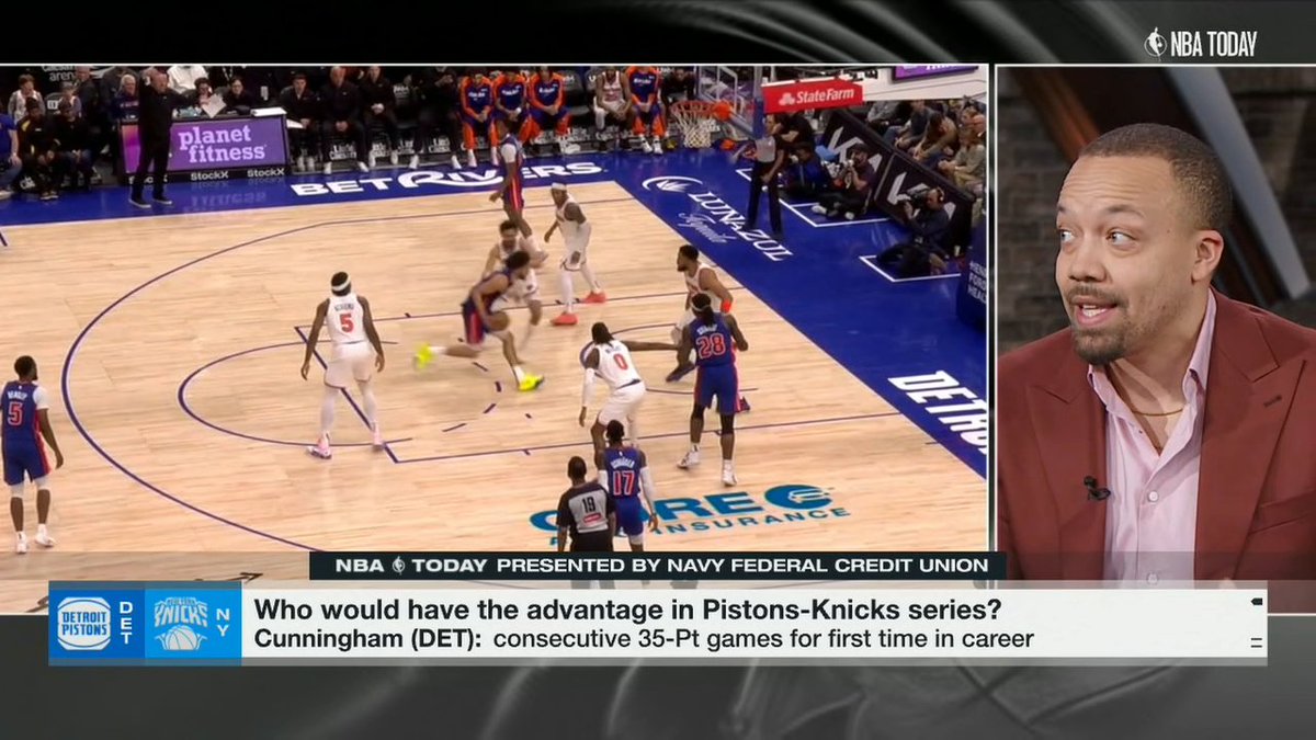 "The best player on the court is going to be Cade Cunningham." 😳 David Dennis Jr. says the Knicks won't have the best player on the court in a playoff series against the Pistons 👀