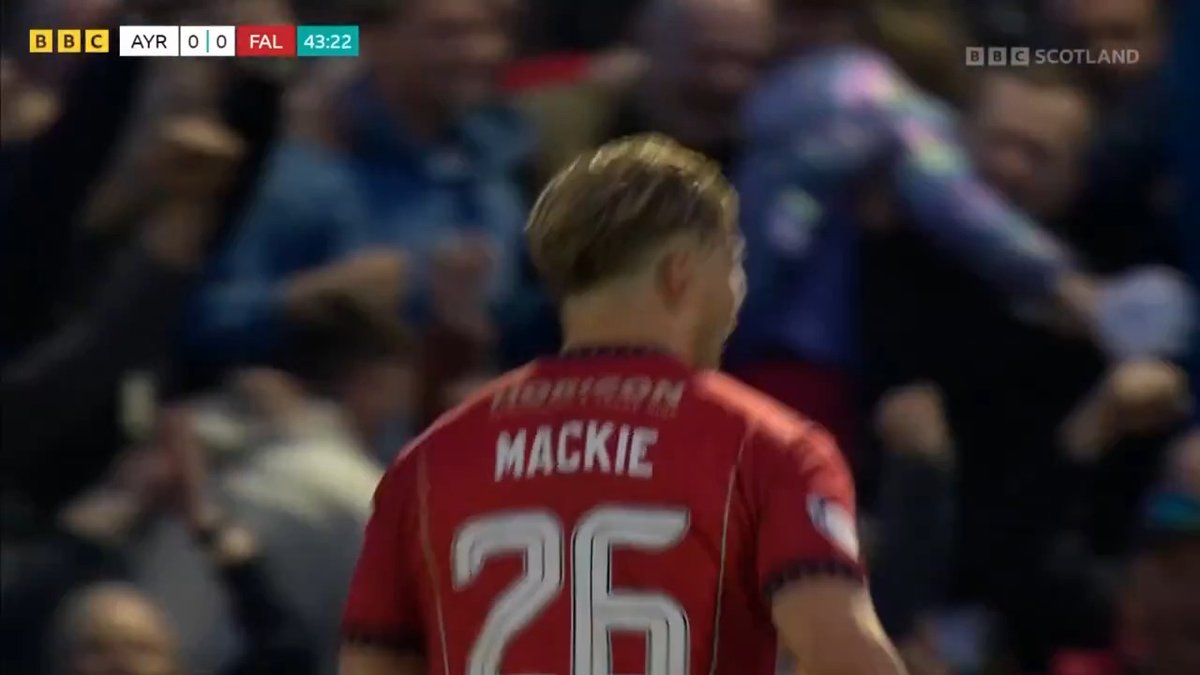 What a finish from Sean Mackie to give Falkirk the lead in Ayr! 😍 Watch live BBC Scotland 📺 #BBCFootball