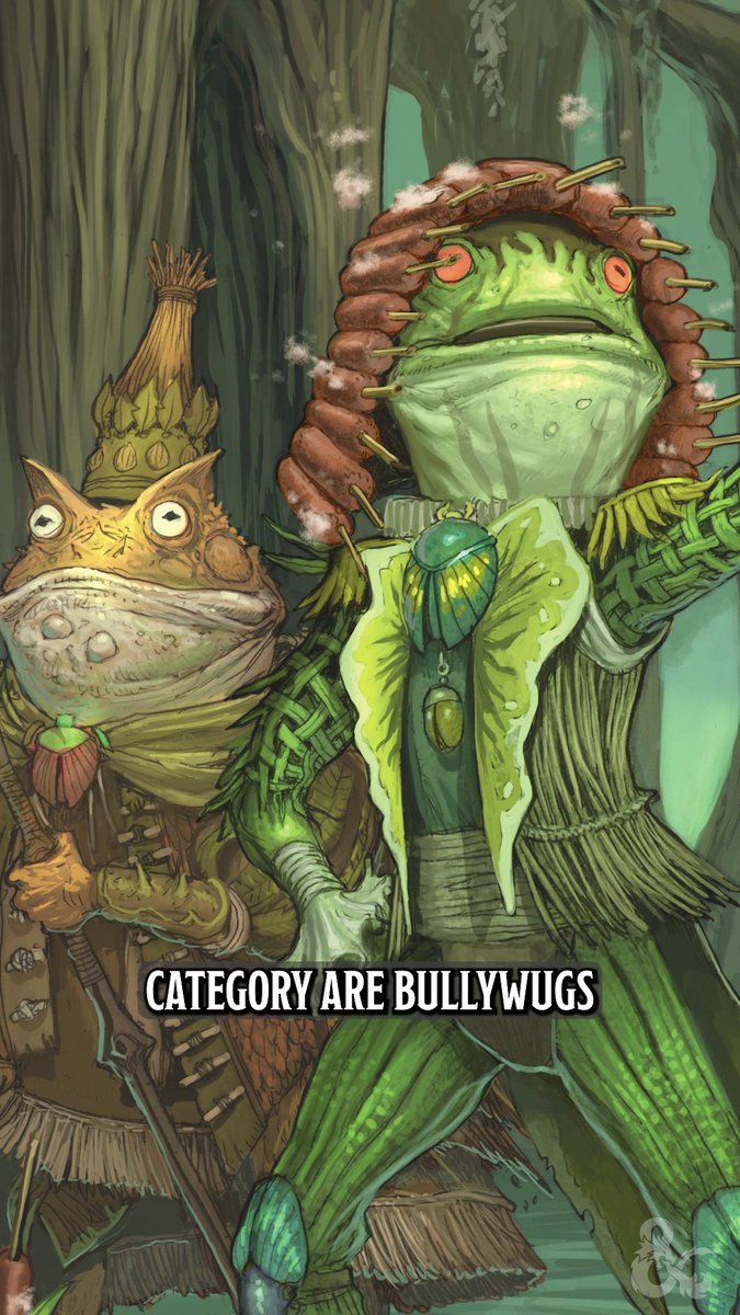 Bullywugs are now fey. 🐸🧚♂️