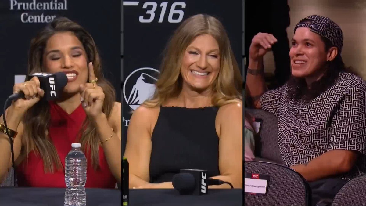 Dana White is asked if Amanda Nunes will come out of retirement to fight in the UFC again The camera panned over to Amanda who nodded her head 👀👀 🎥 UFC Europe #UFC #MMA