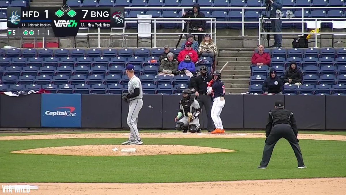 "This Jett has finally been cleared for takeoff!" Jett Williams hit his first home run of the season for Double-A Binghamton today!