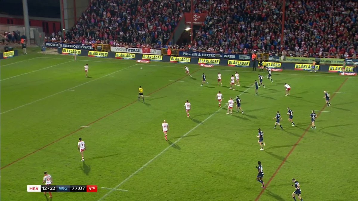 Wigan pounce on a SHOCKING error in the Hull KR defence to wrap up the game 🚨