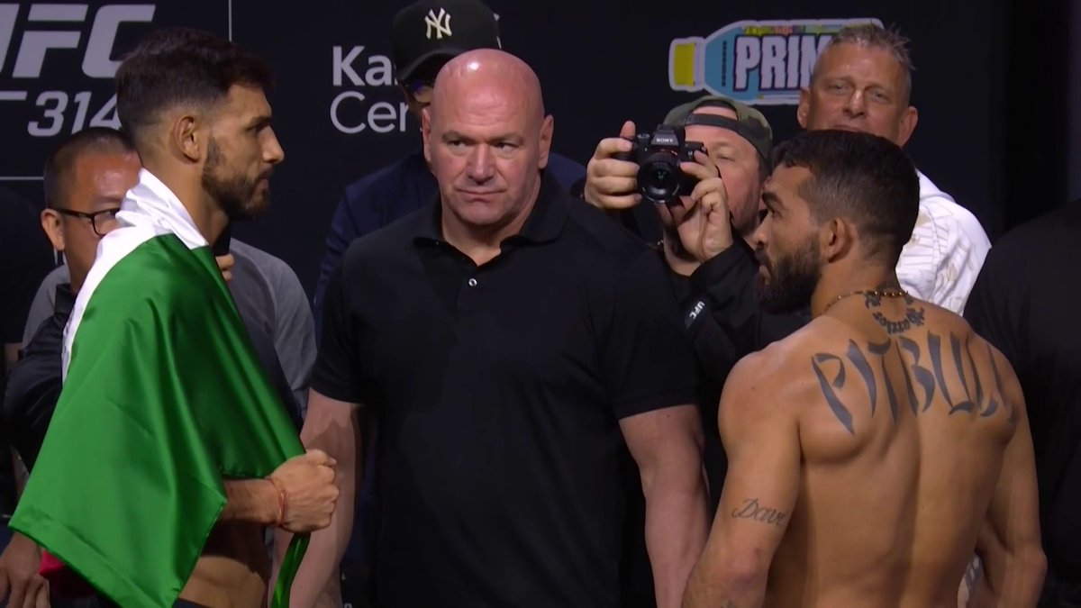 ヤイール×パトリシオ 試合前最後のフェイスオフ！ #UFC314