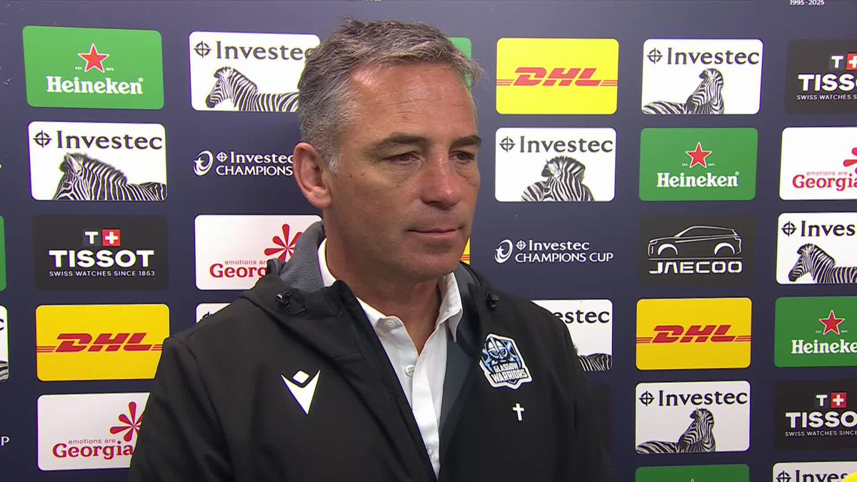 "They were brilliant. I'm not even going to make excuses from our side, they were just brilliant." 🗣️ Glasgow Warriors head coach Franco Smith reflects on tonight's defeat to Leinster⚔️ #InvestecChampionsCup