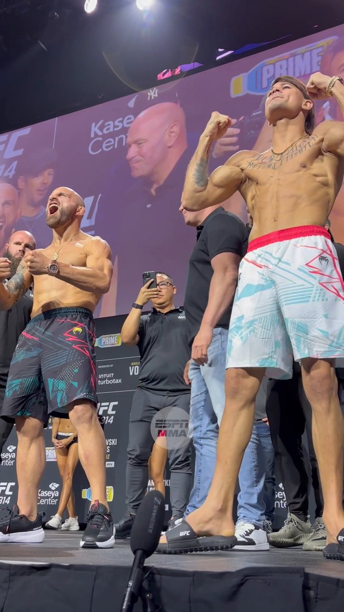 THE MAIN EVENT 😤 Alex Volkanovski and Diego Lopes will square off for the featherweight title 🏆 Stream #UFC314 Saturday at 10 PM ET on ESPN+ PPV