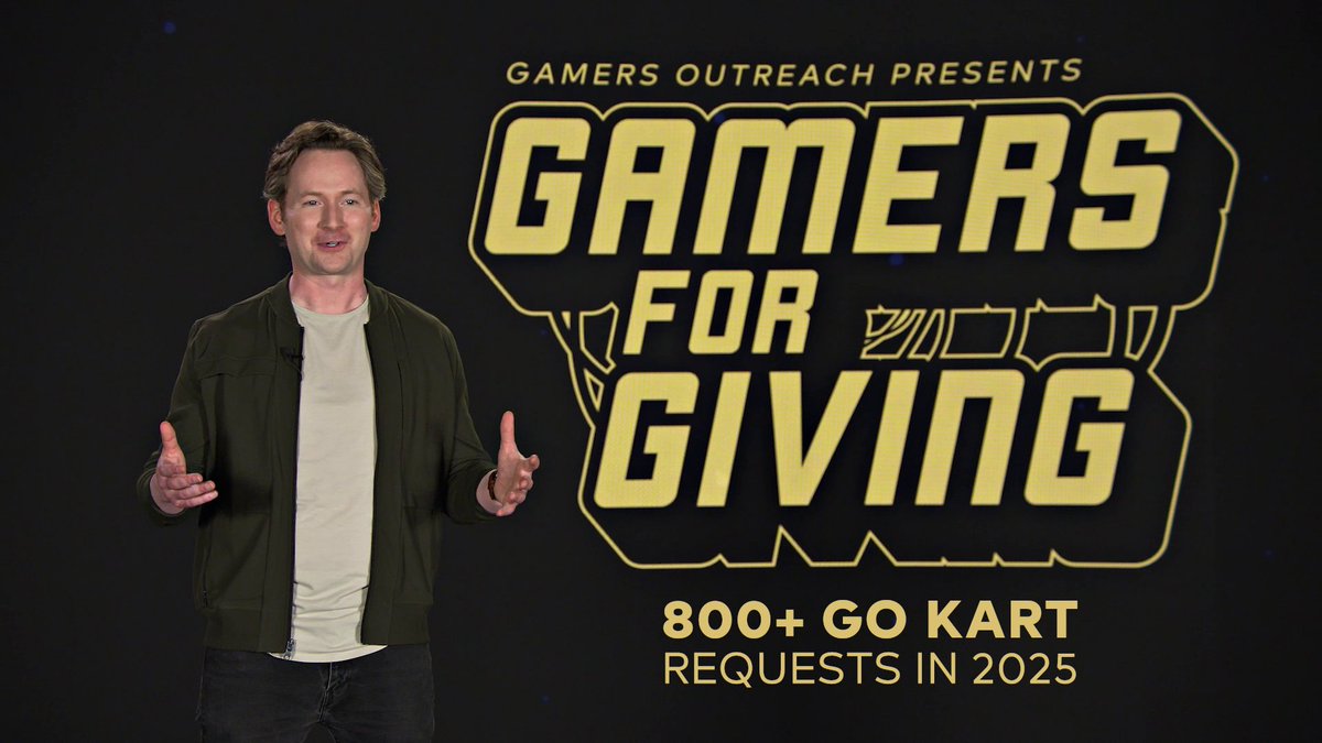 Welcome to Gamers for Giving 2025! >> Tune in to updates on Gamers Outreach programs And our goals for this year: 🎮 800+ GO Karts for Wishlist Hospitals 📦 Upgraded distribution capacity 💾 Save Point upgrades 🛠️ Upgraded tech support for hospital partners