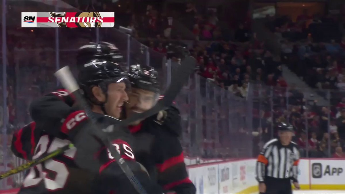 Shane Pinto grabs the first goal of the game for the Ottawa Senators just 28 seconds in! 😮 📺: Sportsnet or stream on Sportsnet+ ➡️