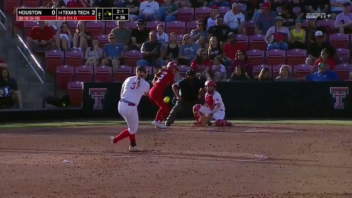 UNREAL DOUBLE PLAY 🤯 #NCAASoftball #SCTop10 x 🎥 ESPN+ / Houston Softball