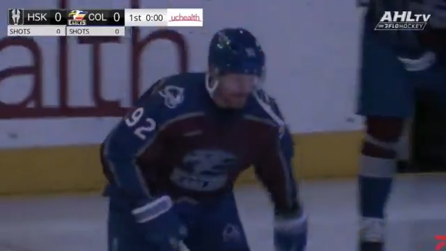 Gabe Landeskog's first professional hockey game in over 1000 days. The boss is back.