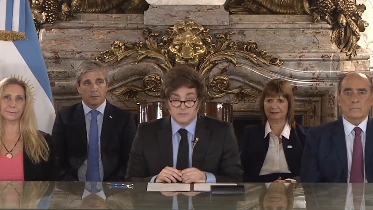 #CadenaNacional: Por el mensaje de Javier Milei